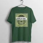 Adventure  May Hurt You But Monotony Will Kill You - Travel Quotes Design - Round Neck Half Sleeve T-Shirt